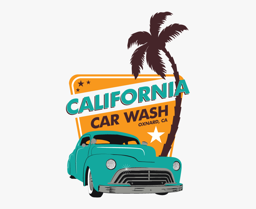 Clip Art Car Wash Posters Designs - Vintage Car Wash Logo, Transparent Clipart