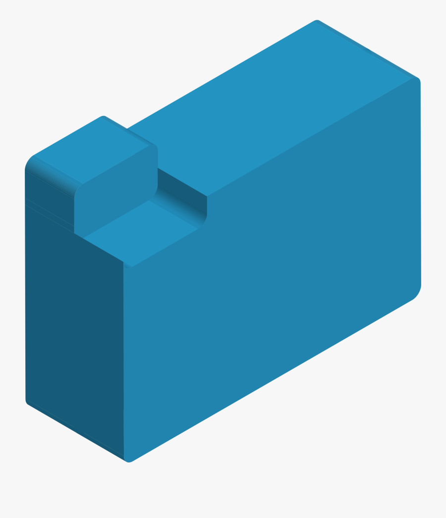 Chunky 3d File Folder Svg Clip Arts - Cylinder, Transparent Clipart