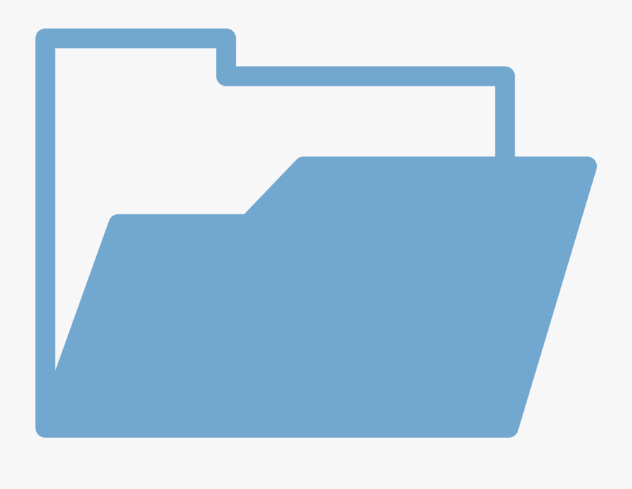 Transparent Zipper Vector Png - File Folder Icon Blue, Transparent Clipart