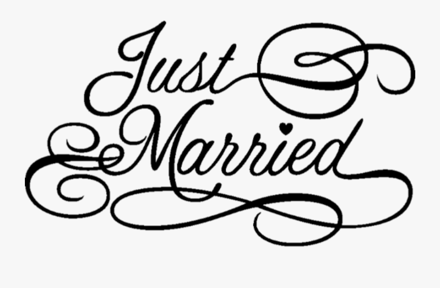 #married #marrige #husband #wife #romance - Clip Art Just Married, Transparent Clipart