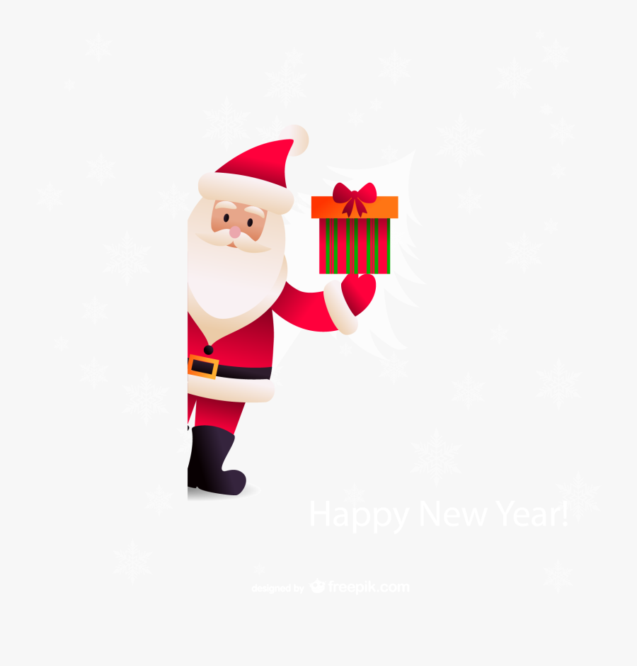 Santa Claus Christmas New Years Day - Background Gift Christmas Png, Transparent Clipart