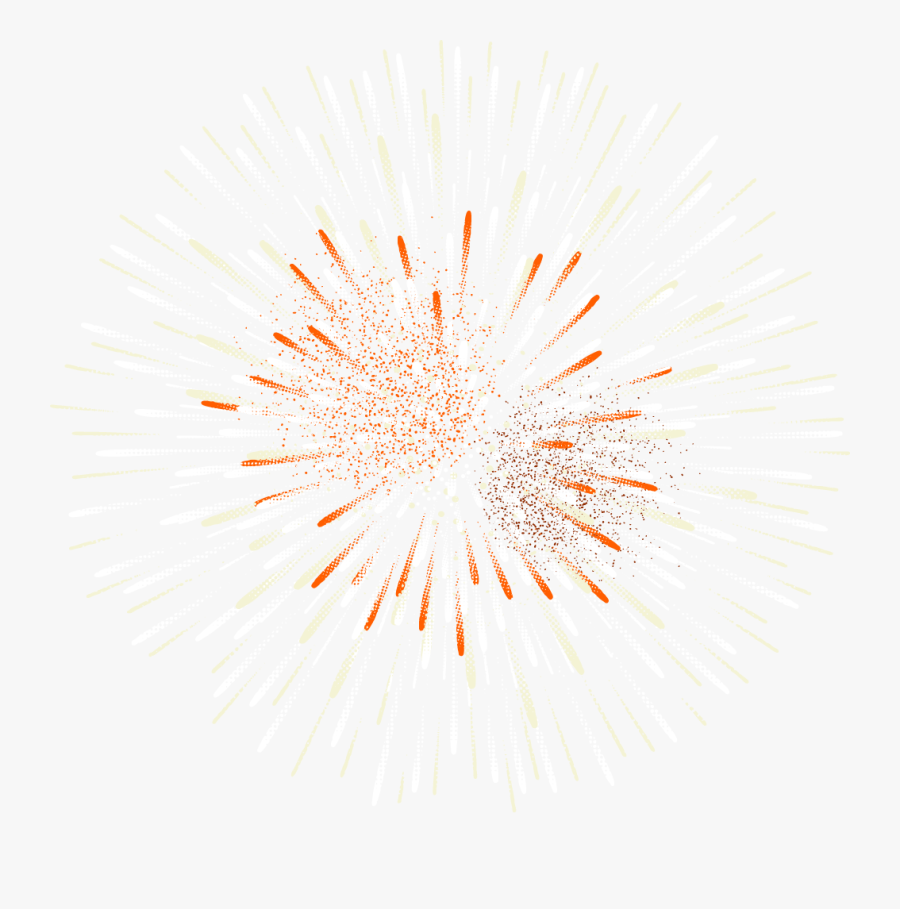 Seamless Fireworks Background, Transparent Clipart