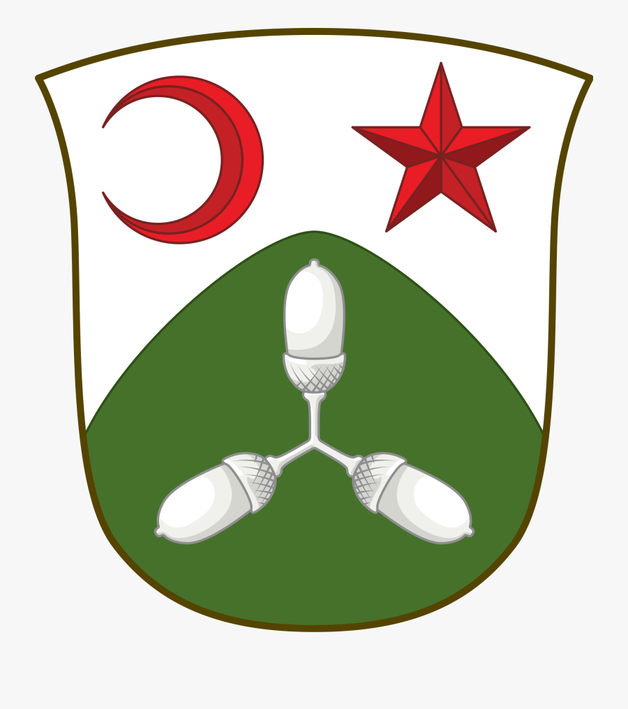 Acorn Svg Heraldry - Purple And Green Star, Transparent Clipart
