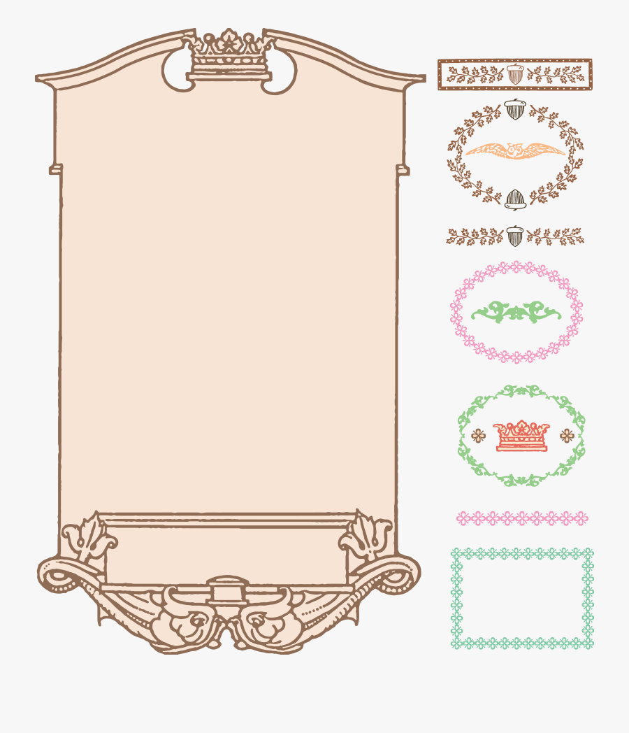 Vector Library Acorn Border Clipart, Transparent Clipart