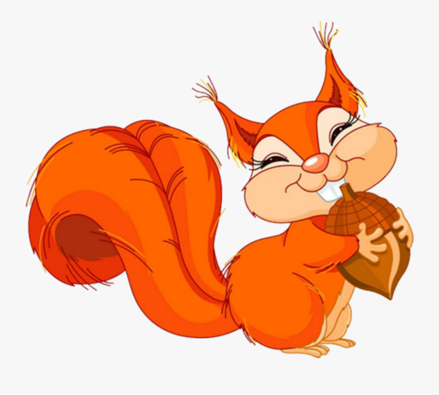 #ftestickers #clipart #squirrel #acorn #cute - Mókus Rajz, Transparent Clipart