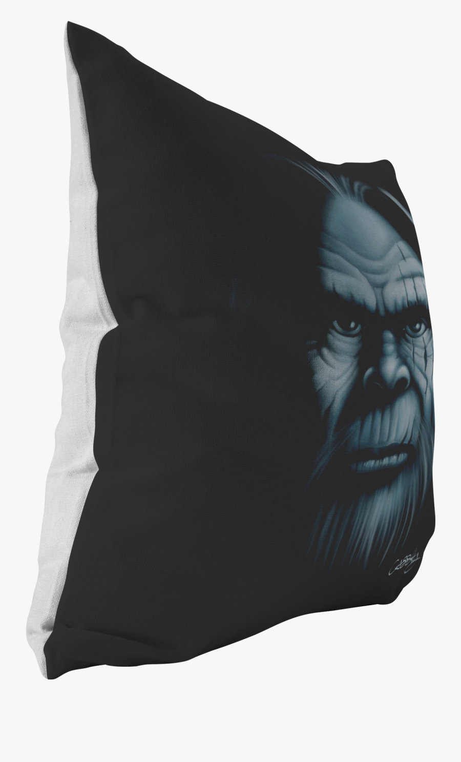 Bigfoot Face Pillow"
 Class= - Pillow, Transparent Clipart