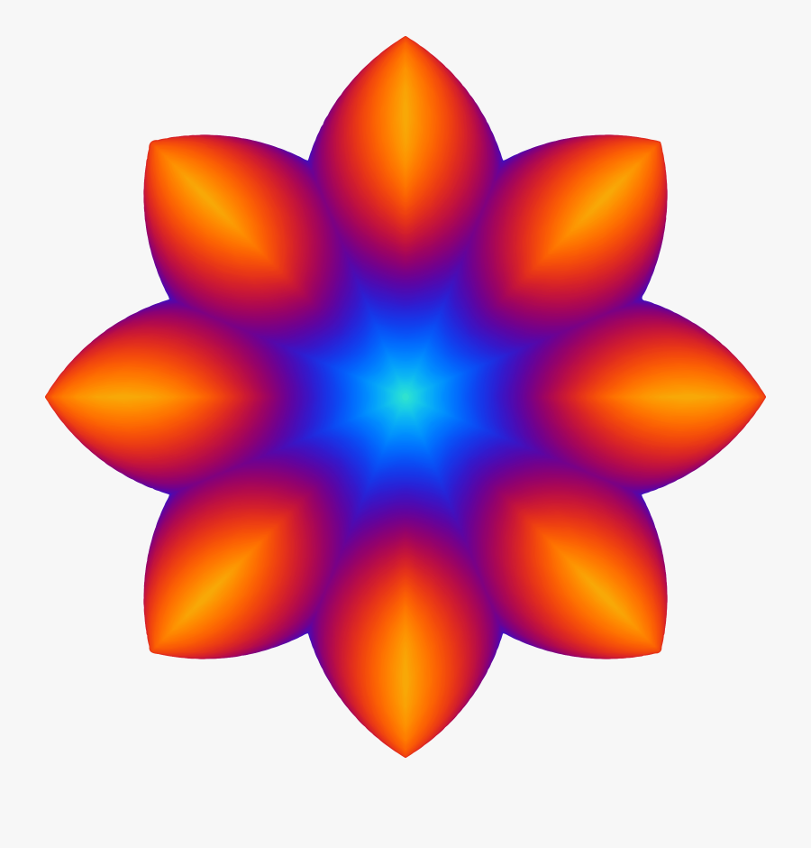 Colourful Flower 2 Icons Png - Diseño Geometrico Mandala, Transparent Clipart