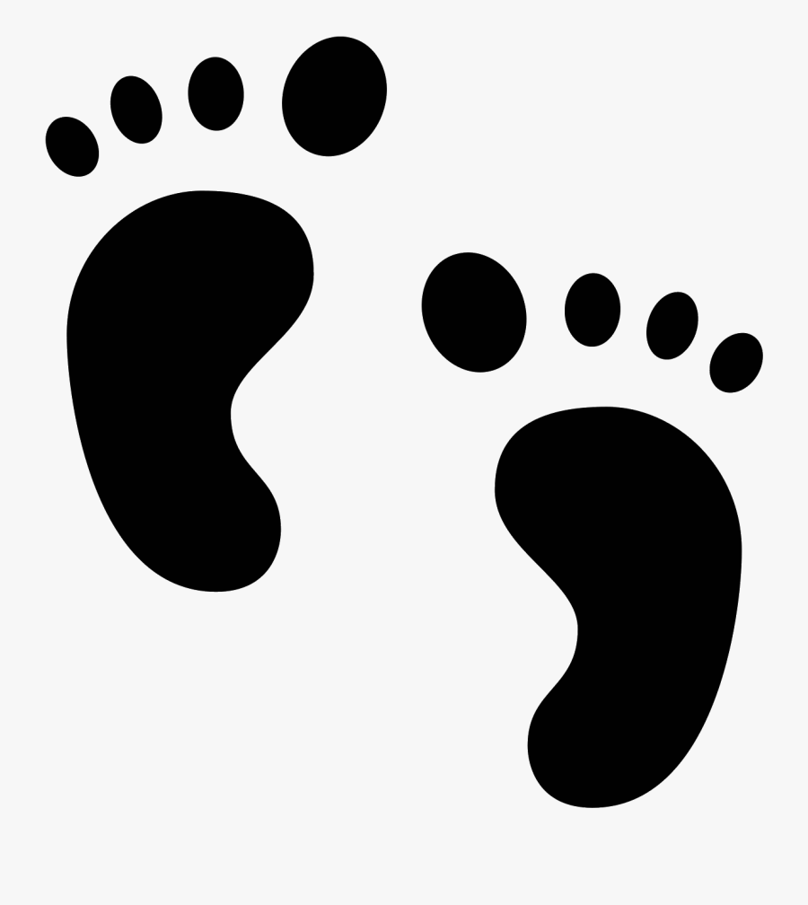 Baby Feet Icon - Baby Footprints Transparent Icon, Transparent Clipart