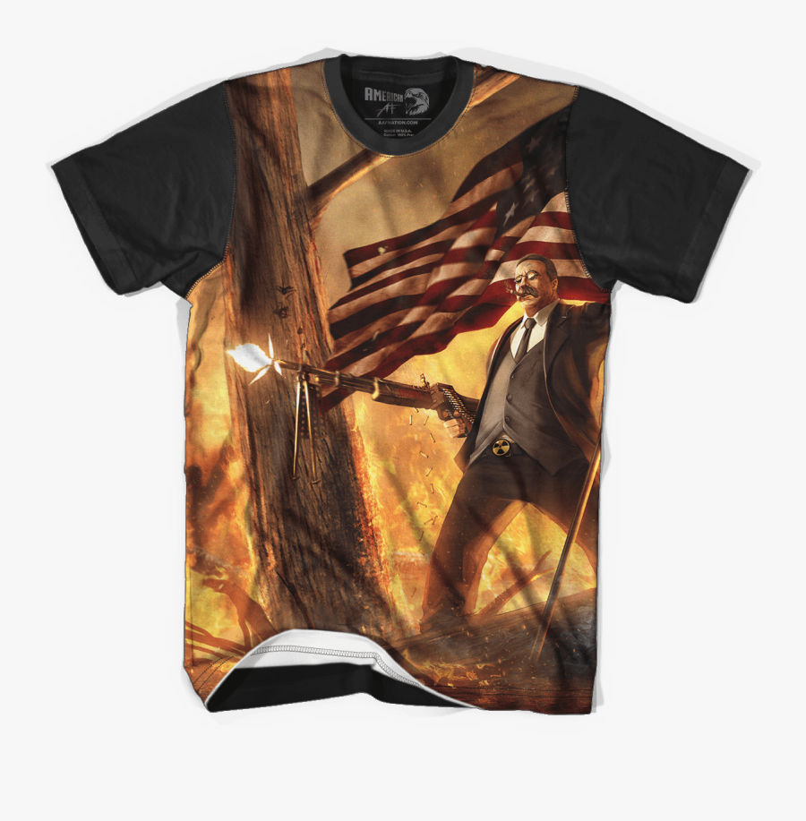 Teddy Roosevelt Vs Bigfoot Zoom Teddy Roosevelt Vs - Teddy Roosevelt Bigfoot, Transparent Clipart