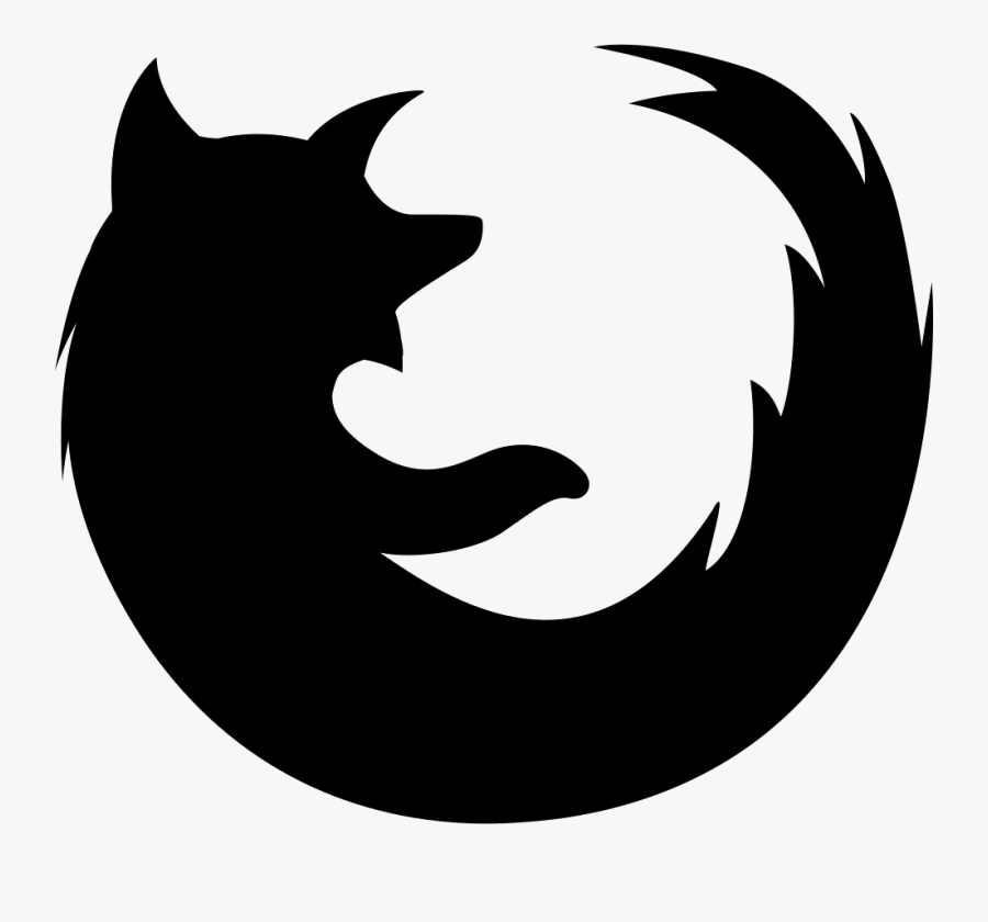 Black Cat,black And White,clip Character,small To Medium - Mozilla Firefox White Logo Png, Transparent Clipart
