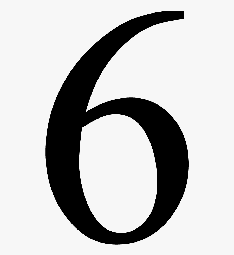 Number 6 Png, Transparent Clipart
