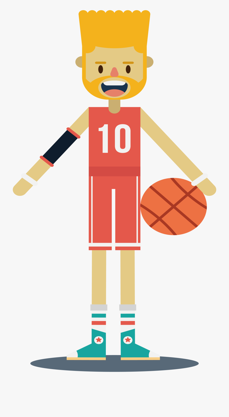 Toy Basketball Clipart Png - Basketball Player, Transparent Clipart