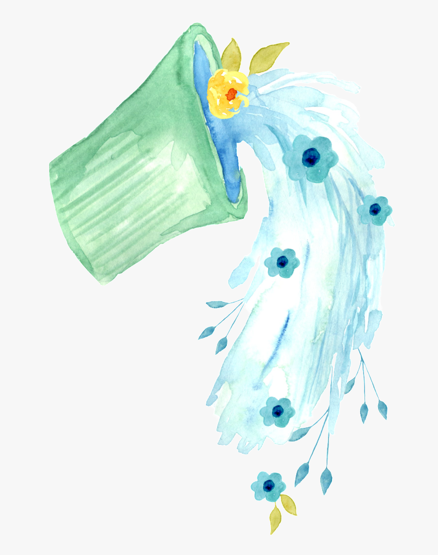This Backgrounds Is Fresh Water Pouring Cartoon Transparent - Illustration, Transparent Clipart