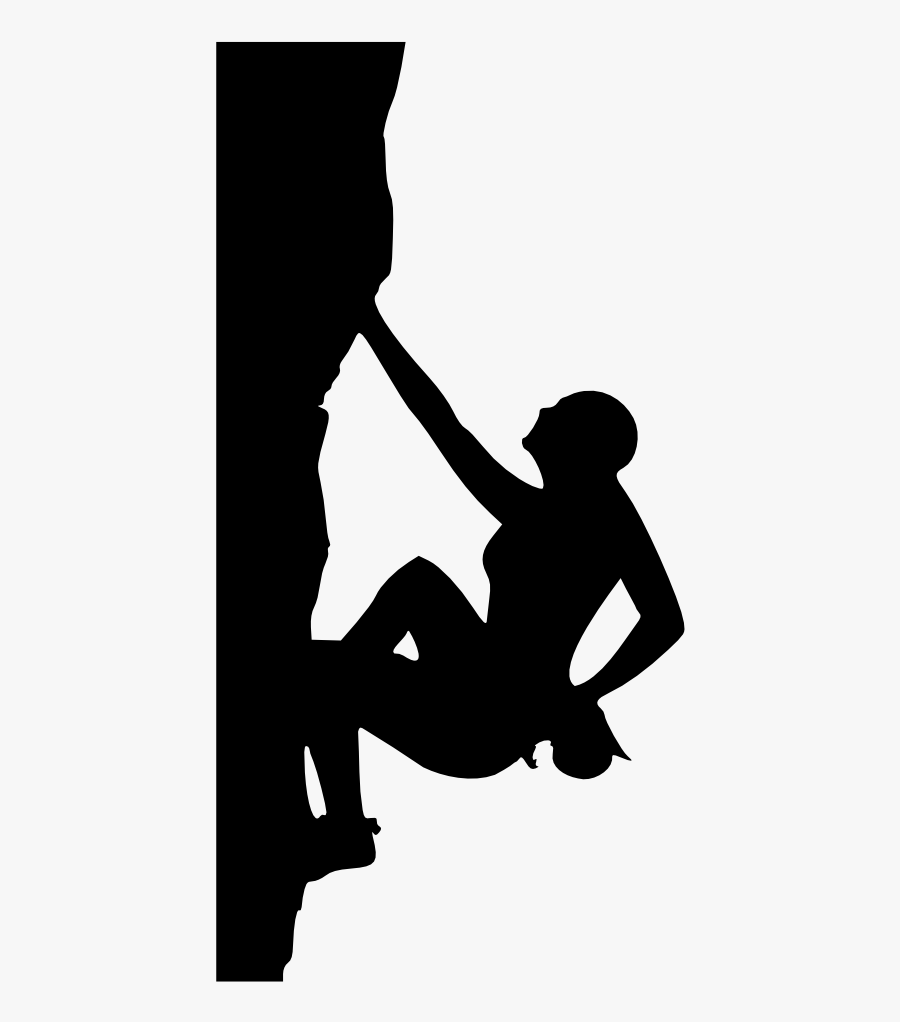 Climbing,adventure,rock Climbing,silhouette,free Player - Silhouette Rock Climbing Png, Transparent Clipart