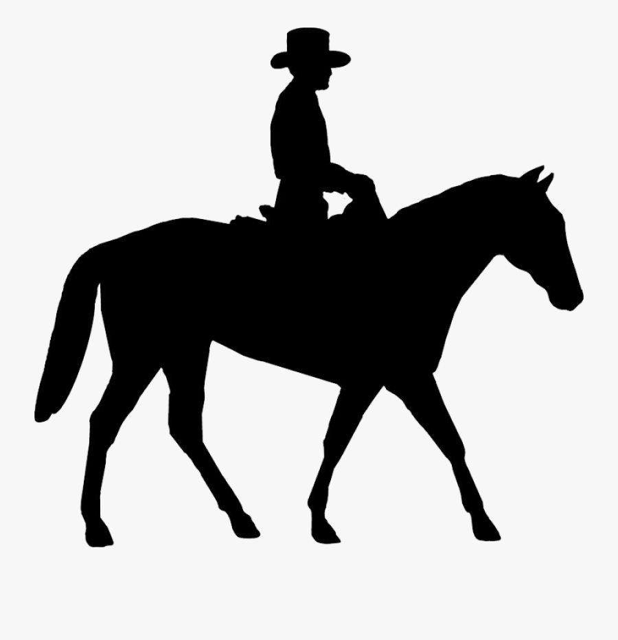 Silhouette Png Image Purepng - Clip Art Horse Riding, Transparent Clipart