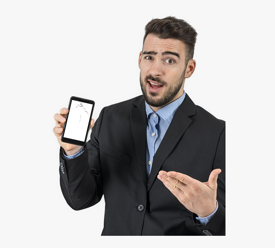 Png Man On Phone & Free Man On Phone Transparent Images - Man With Mobile Png, Transparent Clipart