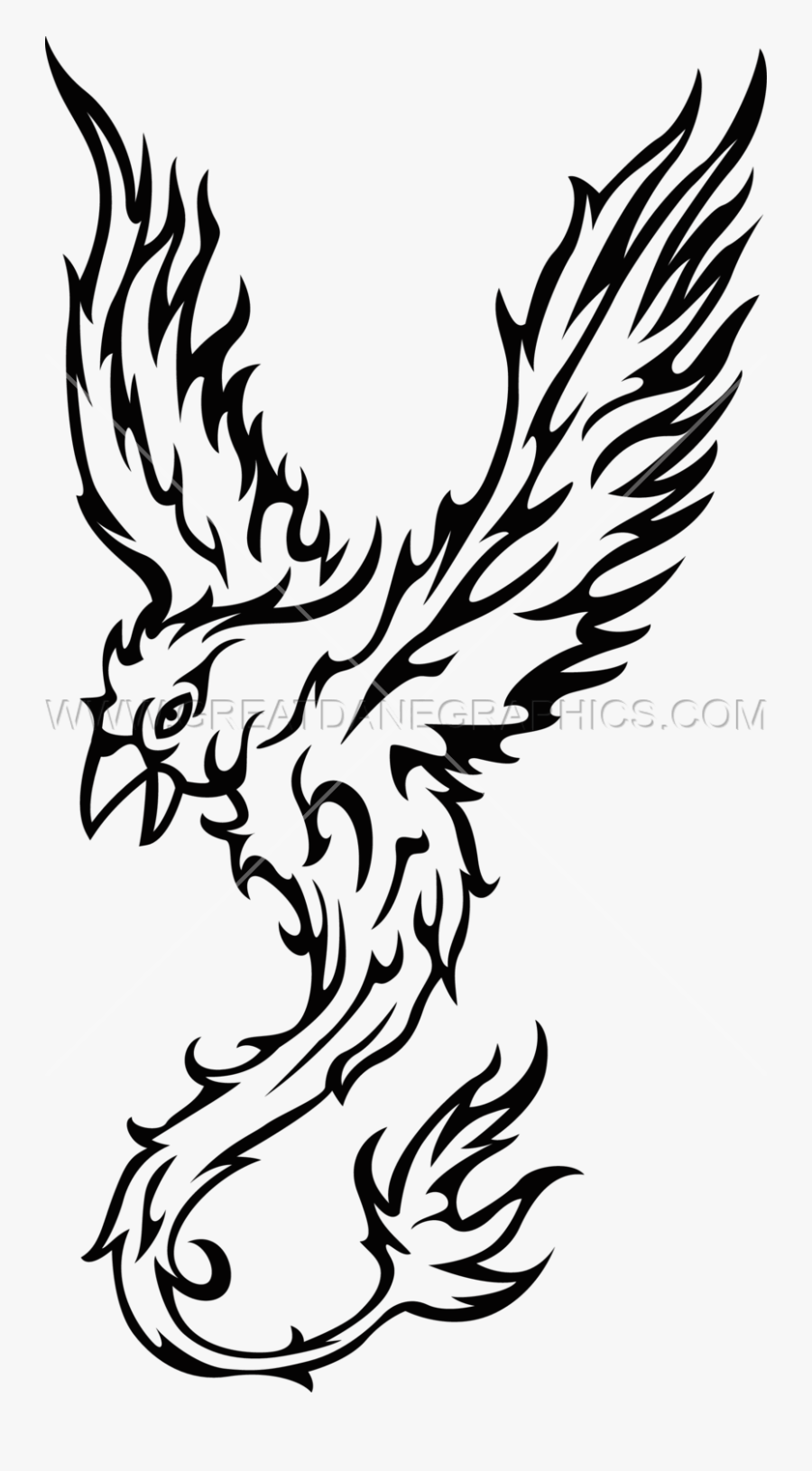 Transparent Phoenix Bird Png - Illustration, Transparent Clipart