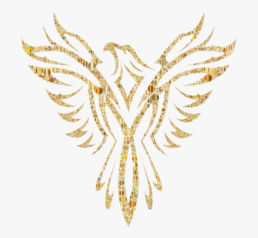 Transparent Firebird Clipart - Blue Phoenix Bird Logo, Transparent Clipart