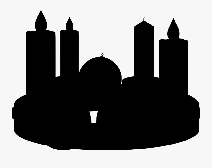 Advent Wreath Clipart , Png Download - Adventskranz Silhouette, Transparent Clipart