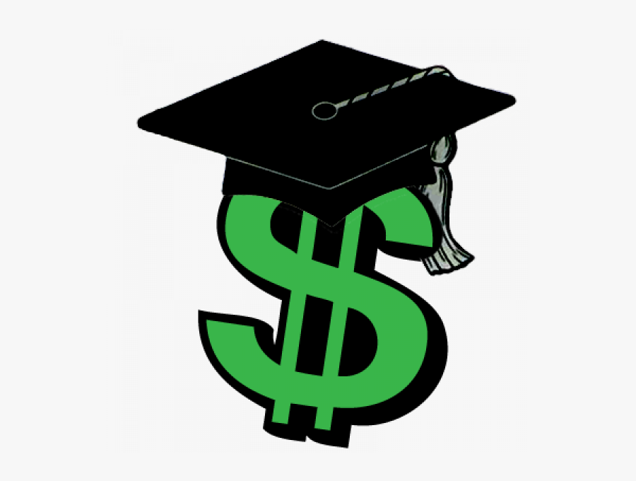 Dollar Sign With Graduation Capp - Scholarships Clipart, Transparent Clipart