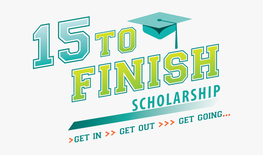 15 To Finish Scholarship - Graphic Design, Transparent Clipart