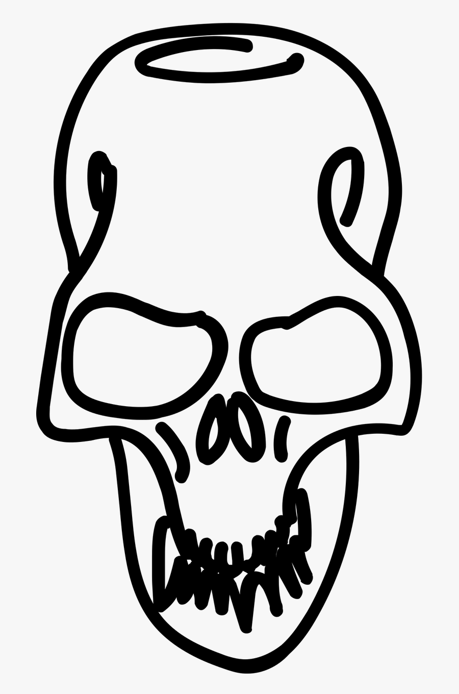 Vector Skeleton Halloween, Transparent Clipart