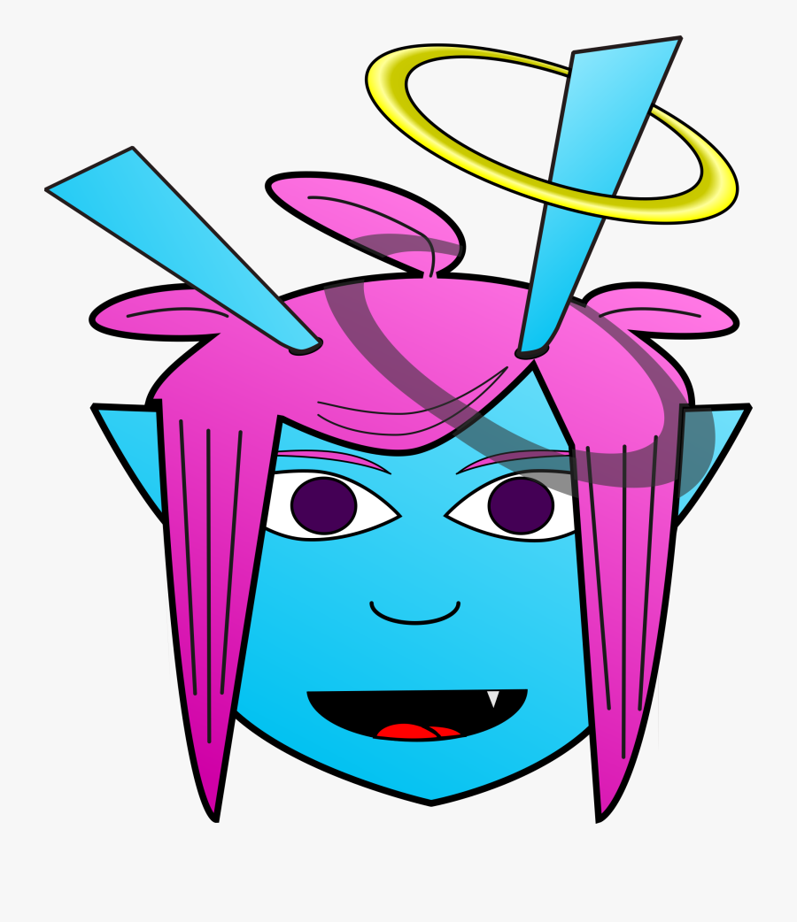 Transparent Angelfish Clipart - Hat To Head Alien Logo Png, Transparent Clipart