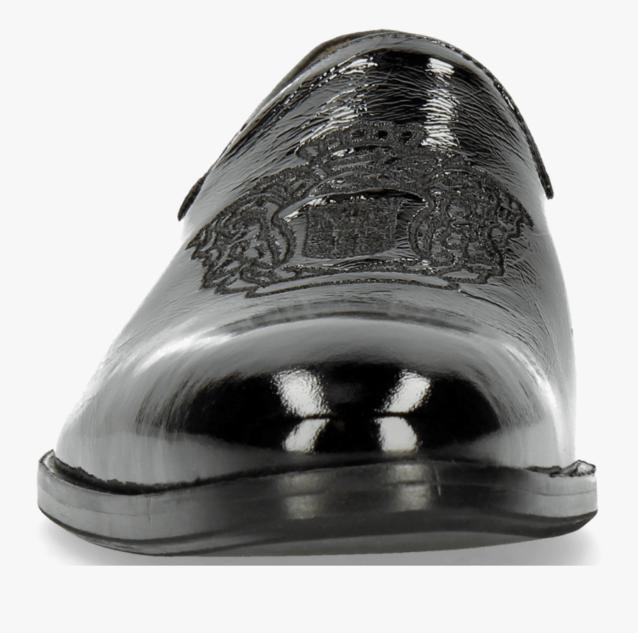 Loafers Prince 2 Patent Soft Black Embrodery Crown - Sculpture, Transparent Clipart