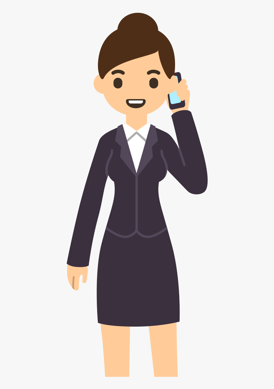 Professional Woman Cartoon Png, Transparent Clipart