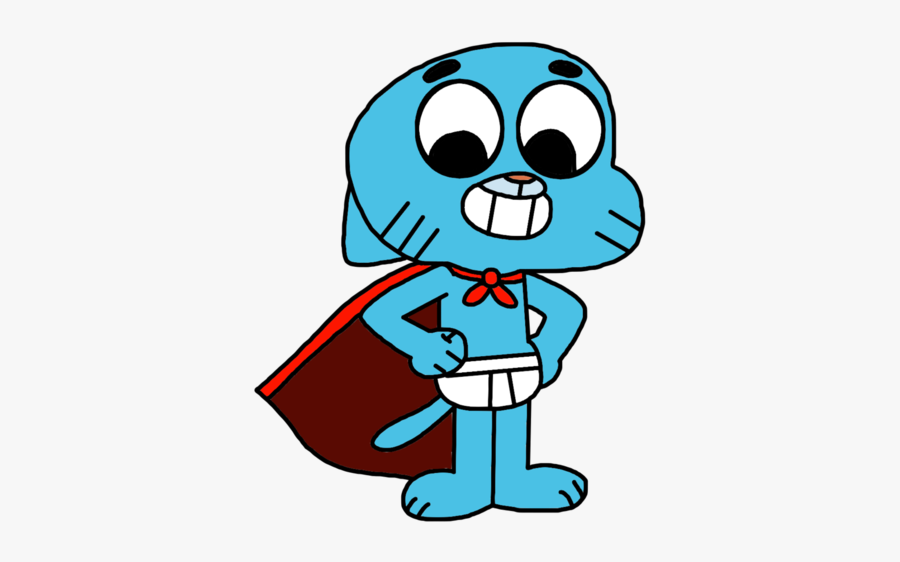 Gumball Watterson As Captain Underpants By Marcospower1996 - Amazing World Gumball Gumball Underwear, Transparent Clipart