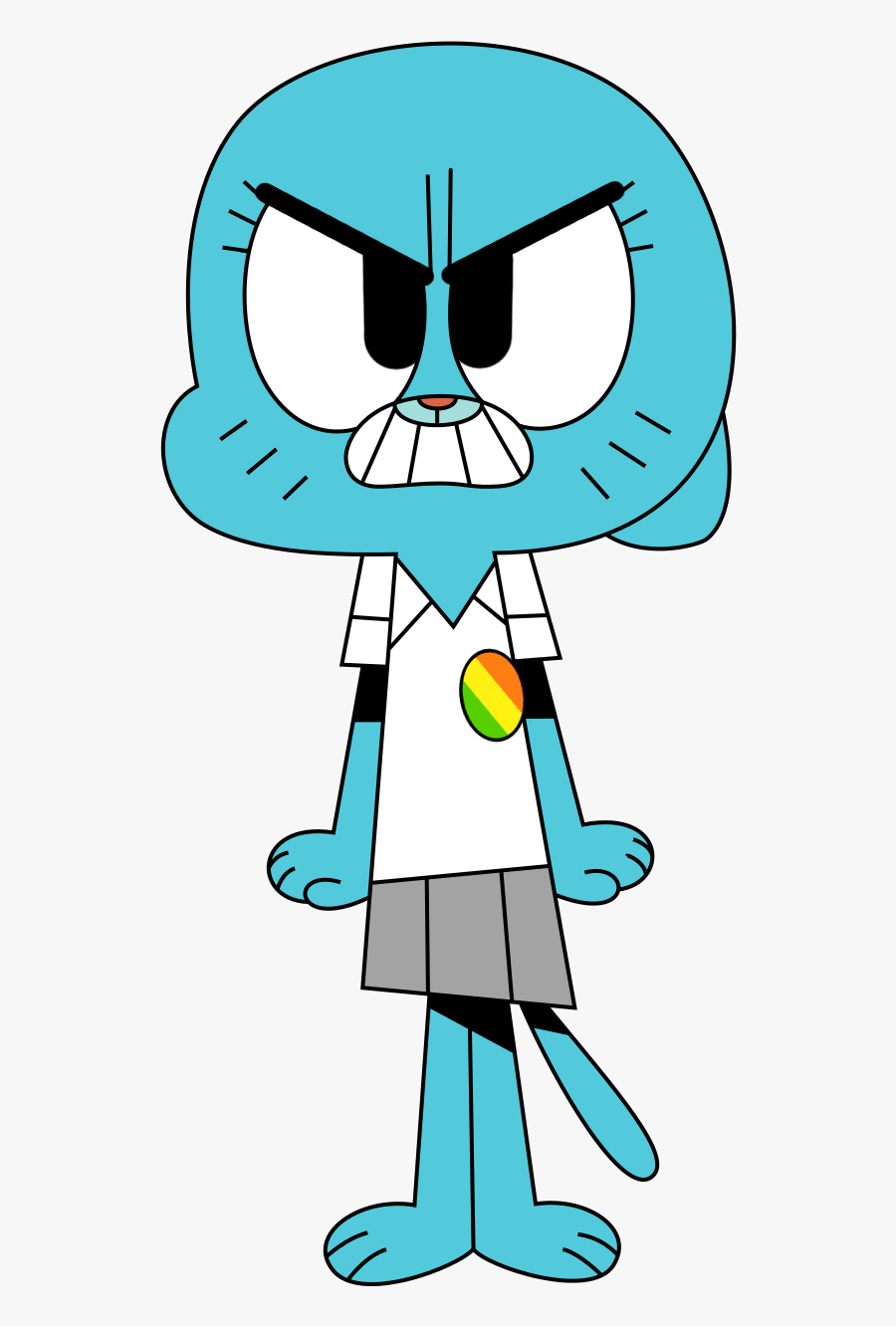 Transparent Gumball Png - Amazing World Of Gumball Nicole Angry, Transparent Clipart