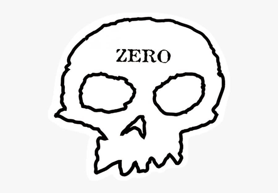 Skull - Zero Skateboards, Transparent Clipart
