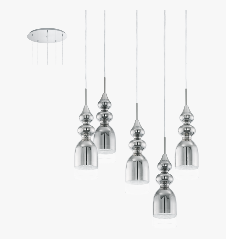 Chrome Light Fixture Bolanos Pendant Eglo Clipart - 95555 Eglo, Transparent Clipart