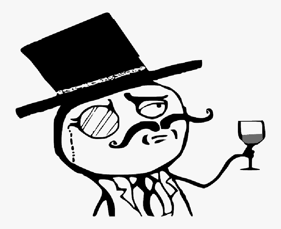 Wine Glasses Toasting Clip Art - Gentleman Monocle, Transparent Clipart