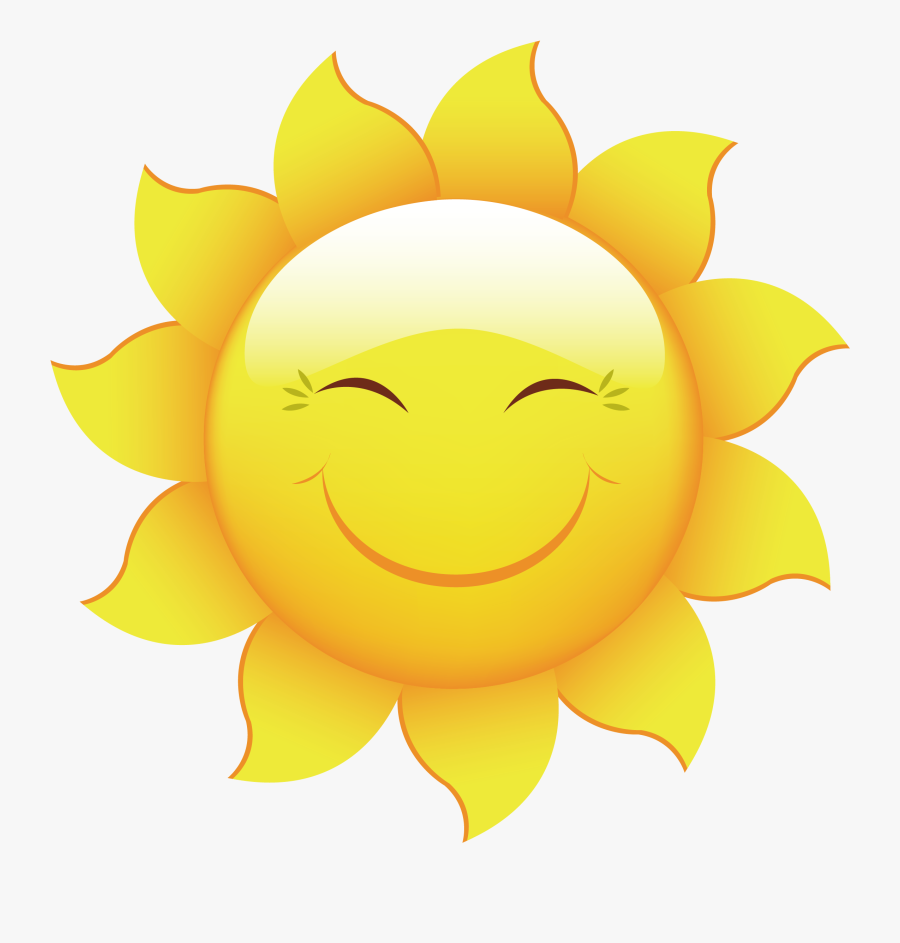 Summer Material Wallpaper Sun Smiley Vector Design - Kelvin Throughout The Day, Transparent Clipart