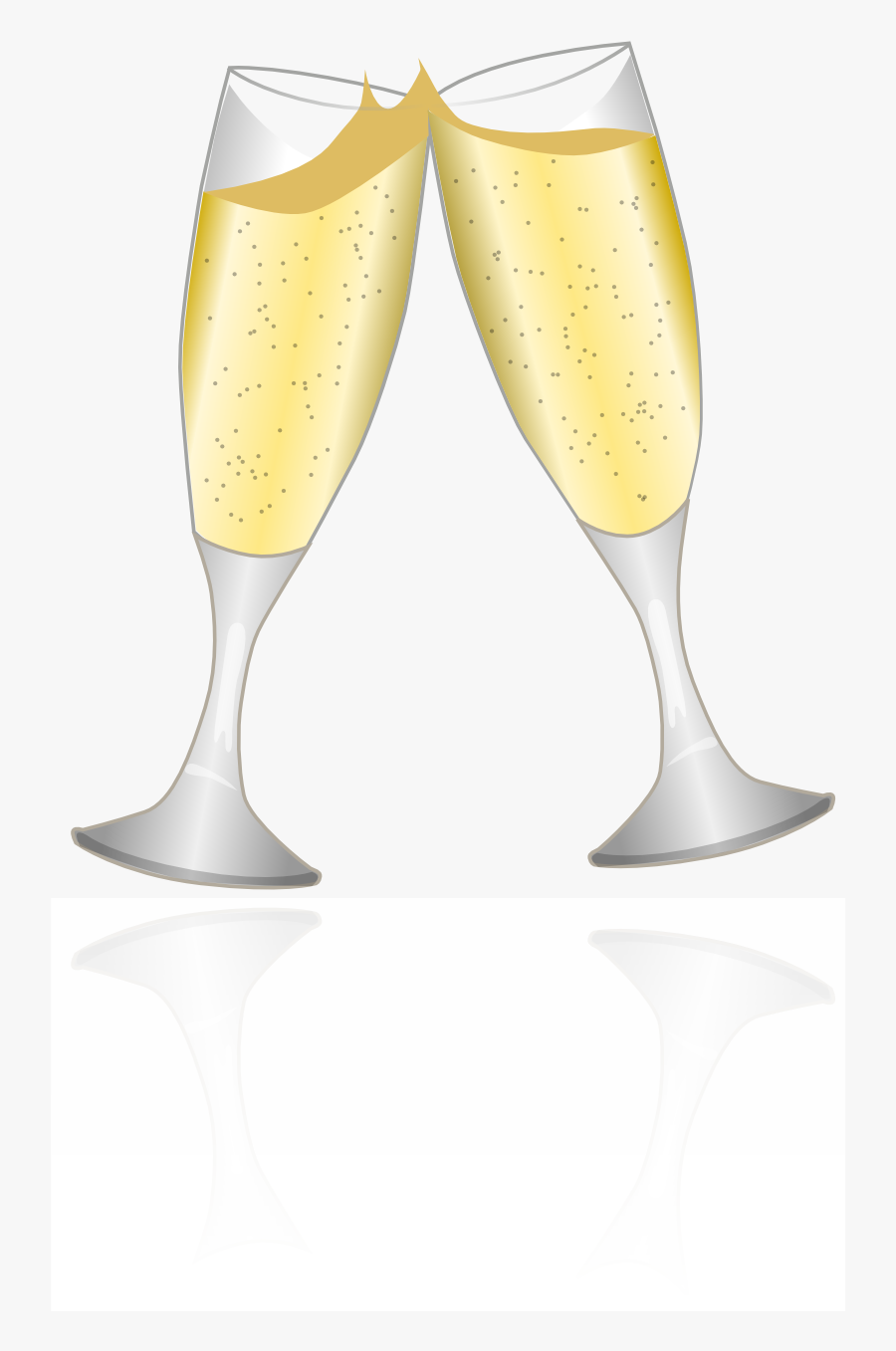 Champagne Stemware, Transparent Clipart
