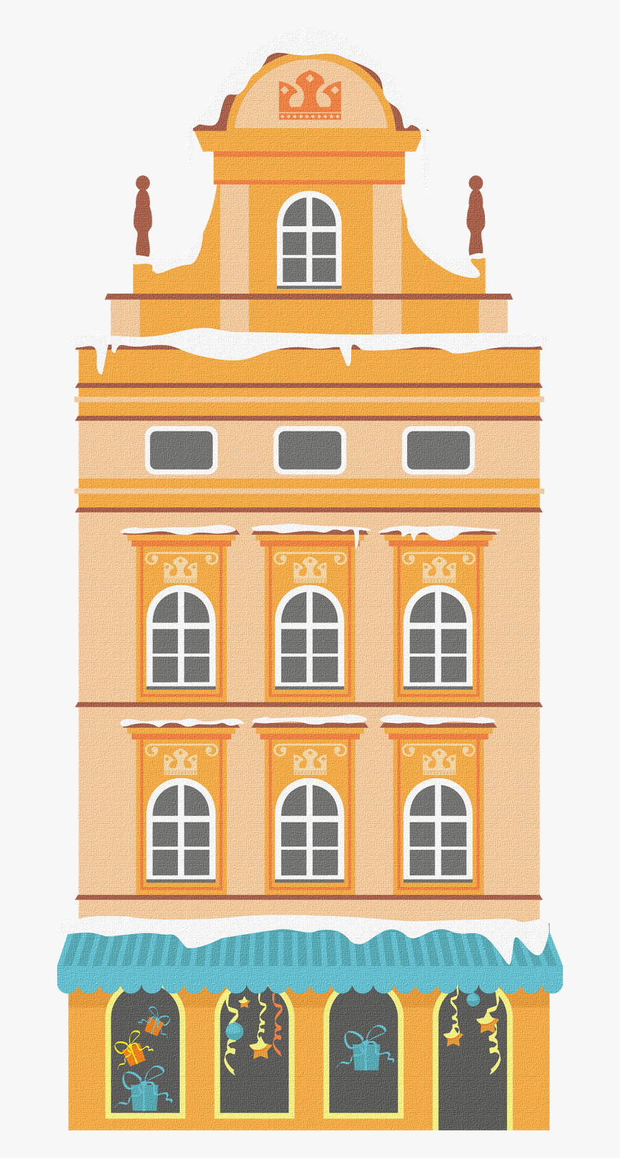 Transparent Row Of Houses Clipart - Miniature Cliparts House, Transparent Clipart