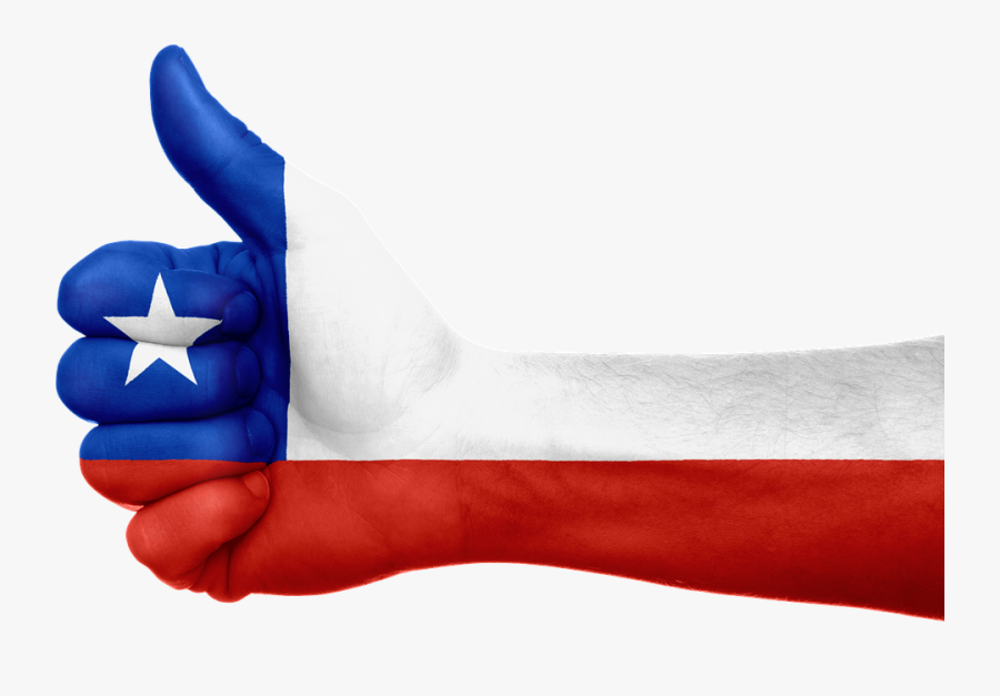 Mano Chilena Clipart Flag Of Chile Clip Art - Drapeau Du Benin Png, Transparent Clipart