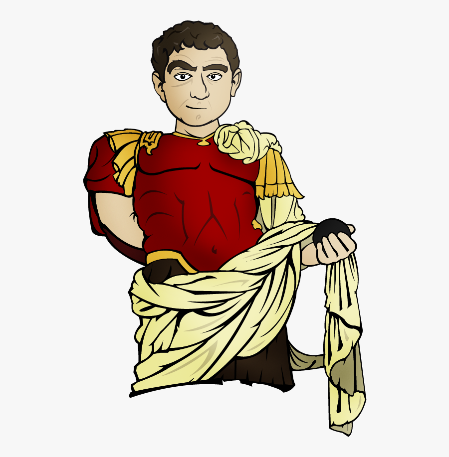 Titus Flavius Caesar Domitianus Augustus - Augustus Caesar Cartoon, Transparent Clipart