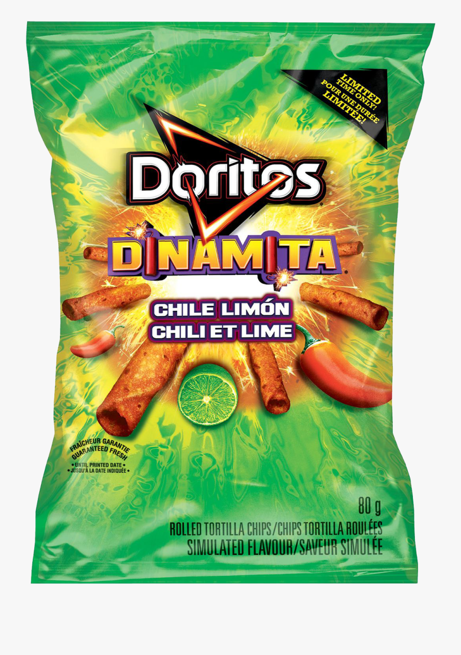 Doritos Clipart Flavored - Doritos Dinamita Chile Limon, Transparent Clipart