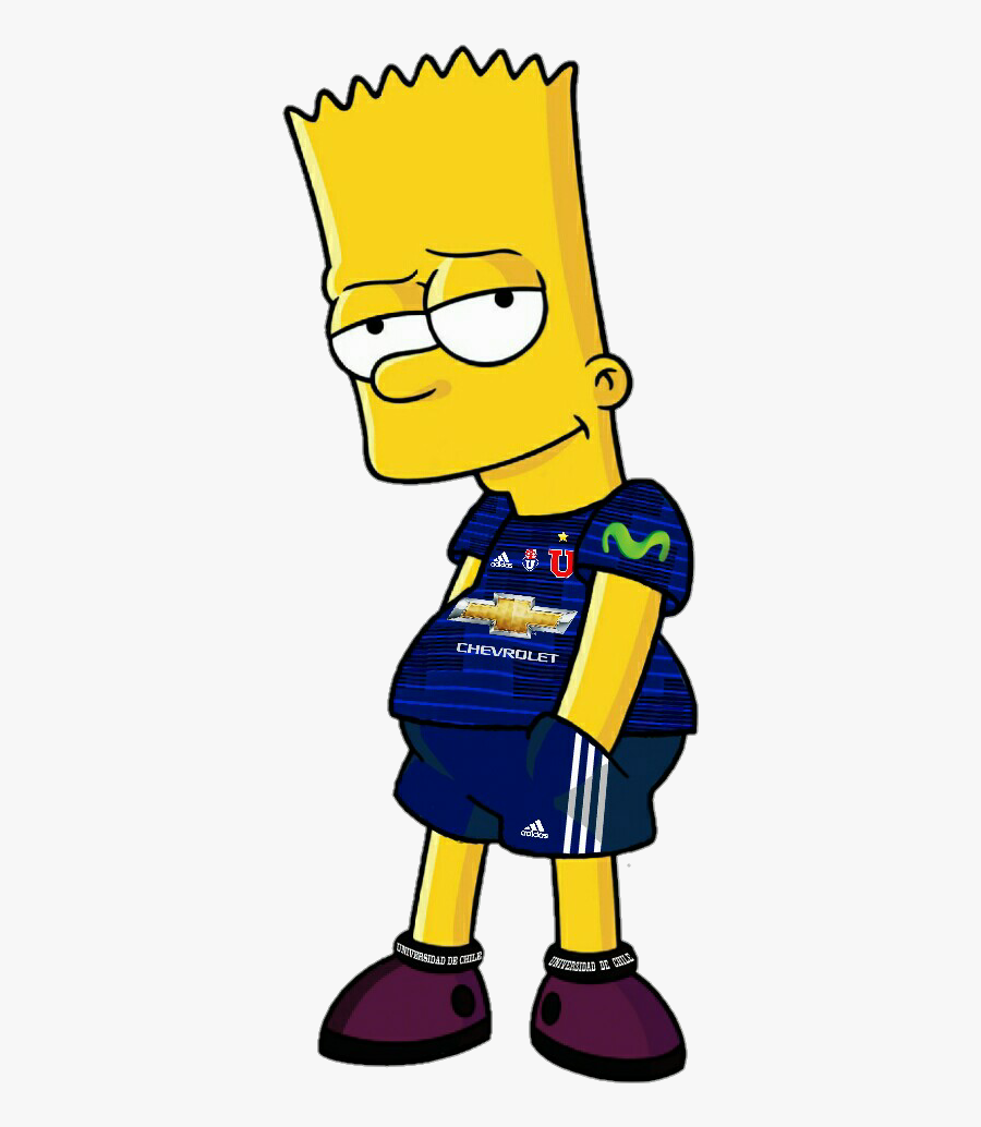 #bart Simpson #adidas #u De Chile #chile - Bar Simpson, Transparent Clipart