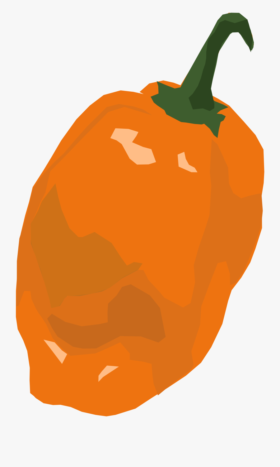 Clipart Habanero Pepper Chili Border Clip Art Pot Of - Cartoon Habanero Pepper, Transparent Clipart