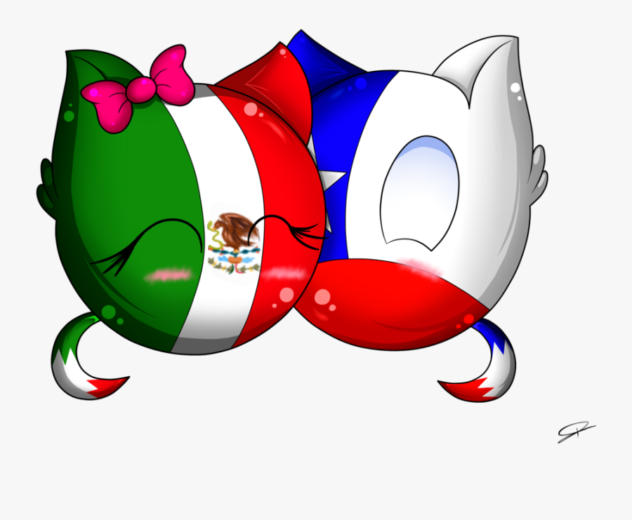 Chile, Chile National Football Team, Mexico, Red, Fictional - Bandera De Mexico Y Chile, Transparent Clipart