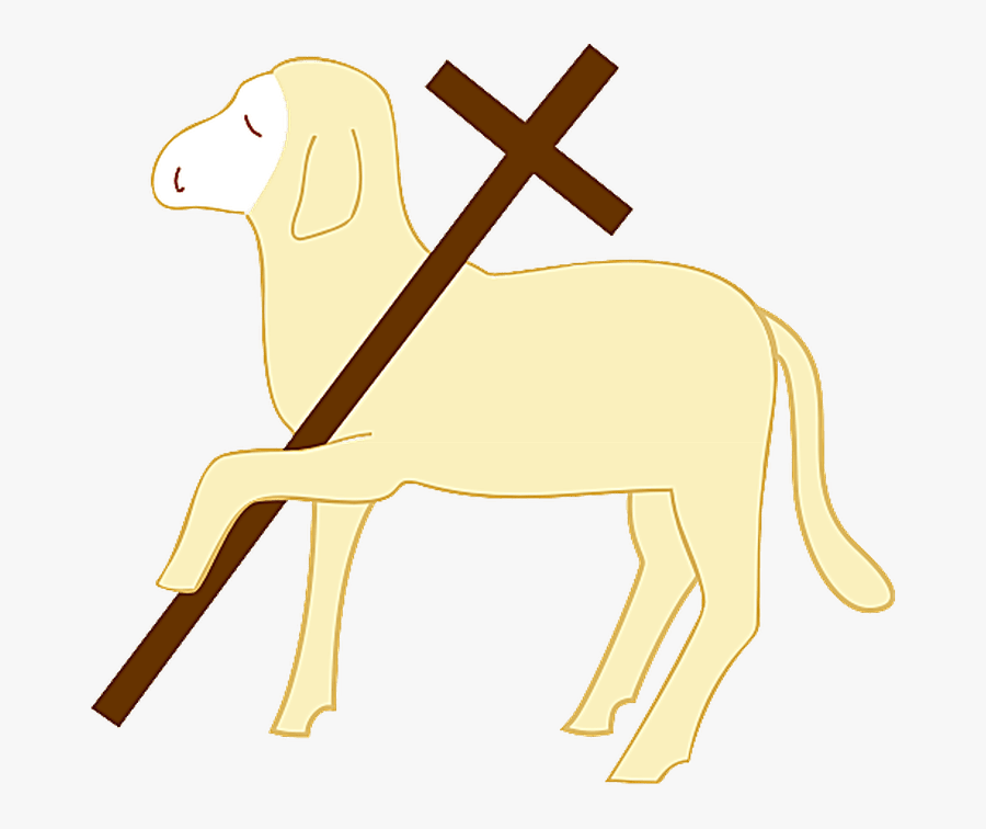 Christian Symbols Lamb Gold, Transparent Clipart