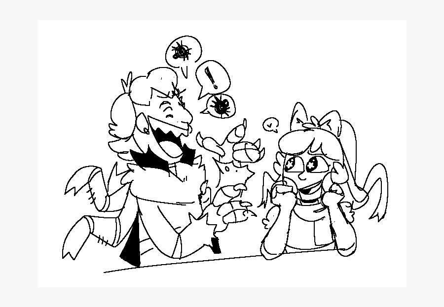 Doodle Request For Anon, In Which Posey Listens To - Cartoon, Transparent Clipart