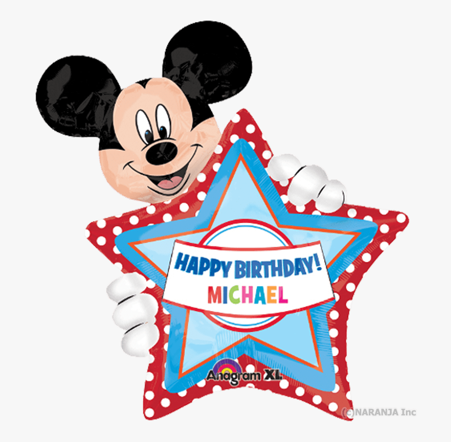Mickey Mouse Birthday Michael Clipart , Png Download - Mickey Mouse Birthday Michael, Transparent Clipart