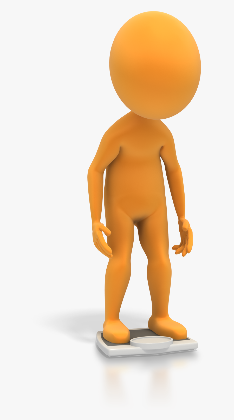 Why Haven T I - Stick Man Standing On Scale, Transparent Clipart