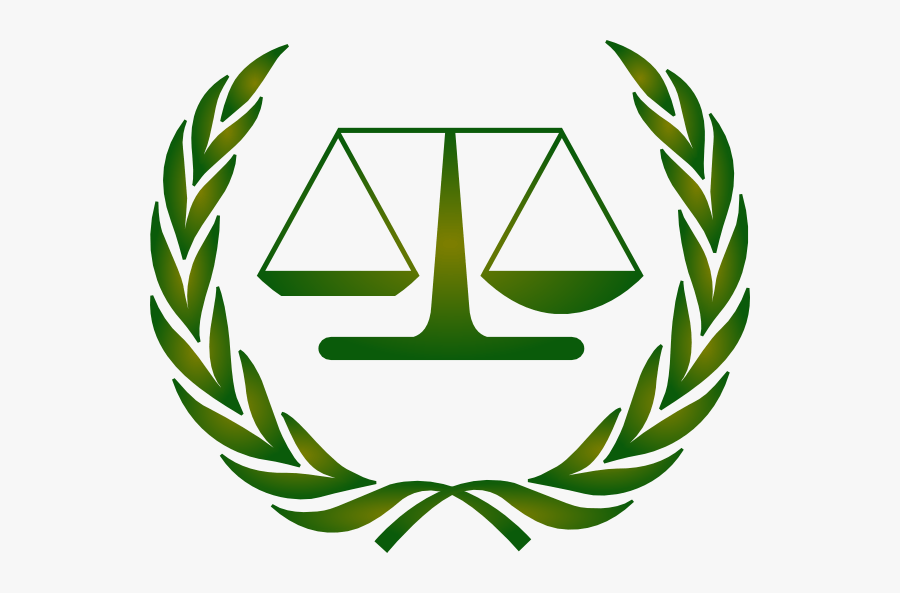Scales Of Justice Clip Art - Scales Of Justice Green, Transparent Clipart