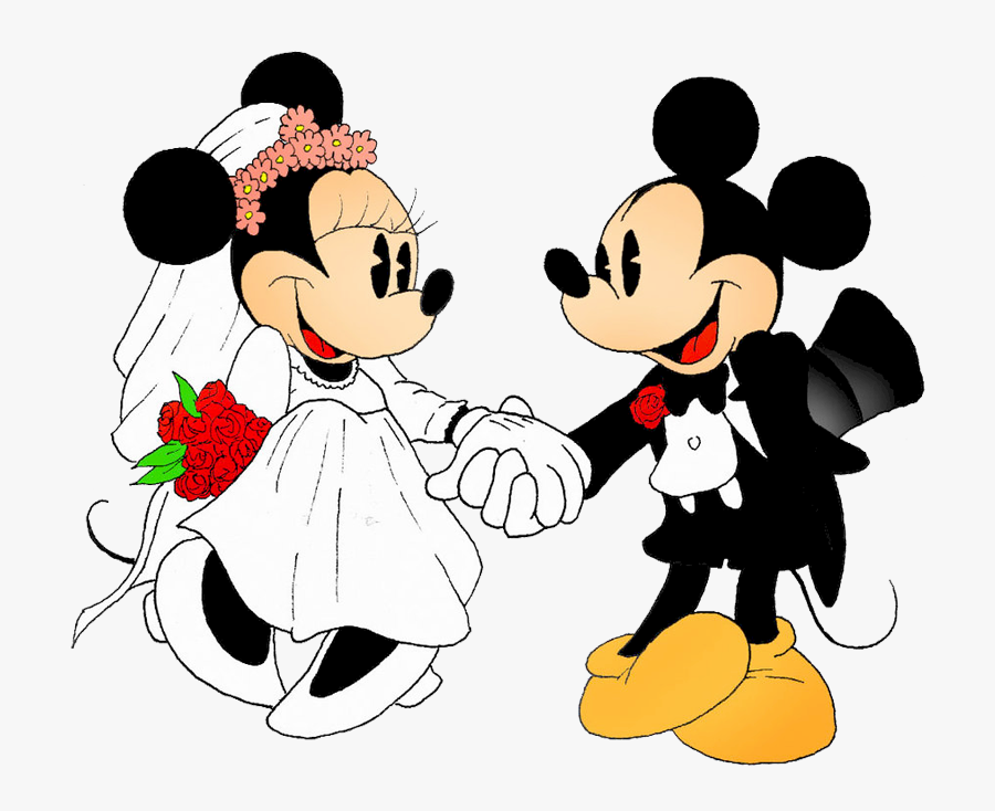 Mickey And Minnie Wedding, Transparent Clipart