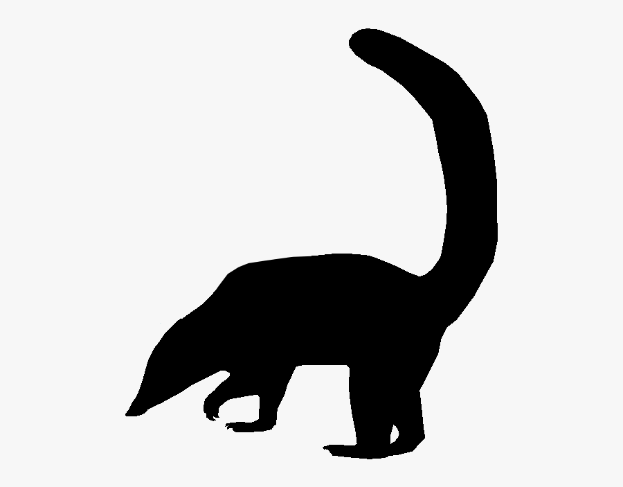 Sloth Silhouette - Silhouette Coati, Transparent Clipart